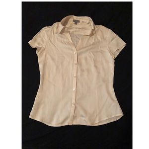 Ann Taylor satin button up
